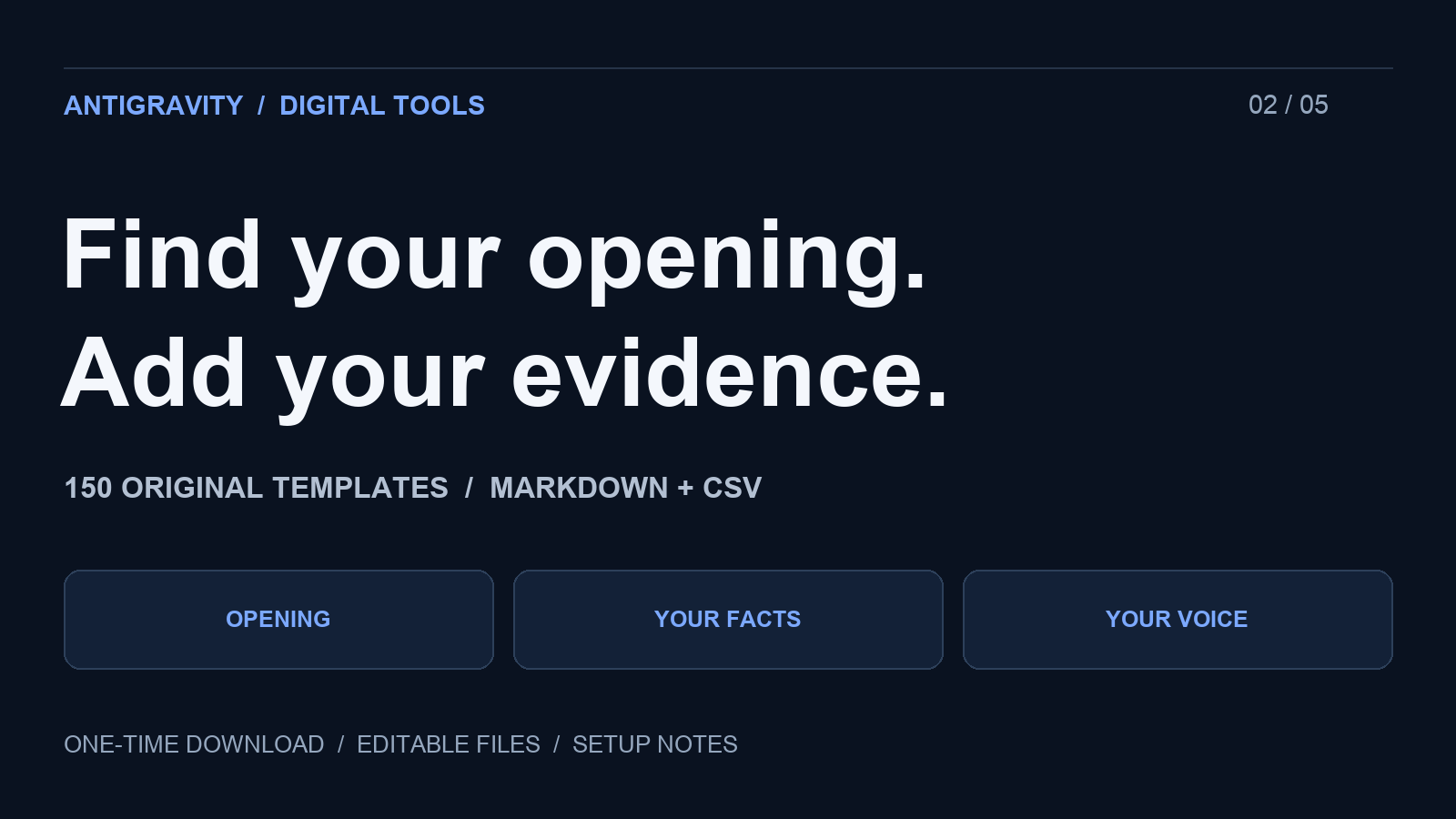 Product cover for 150 Tech Post Hooks — Markdown and CSV